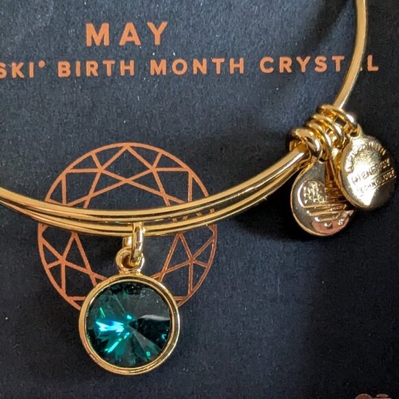 Alex and Ani Swarovski May Birth Month Crystal Bangle - Picture 2 of 2